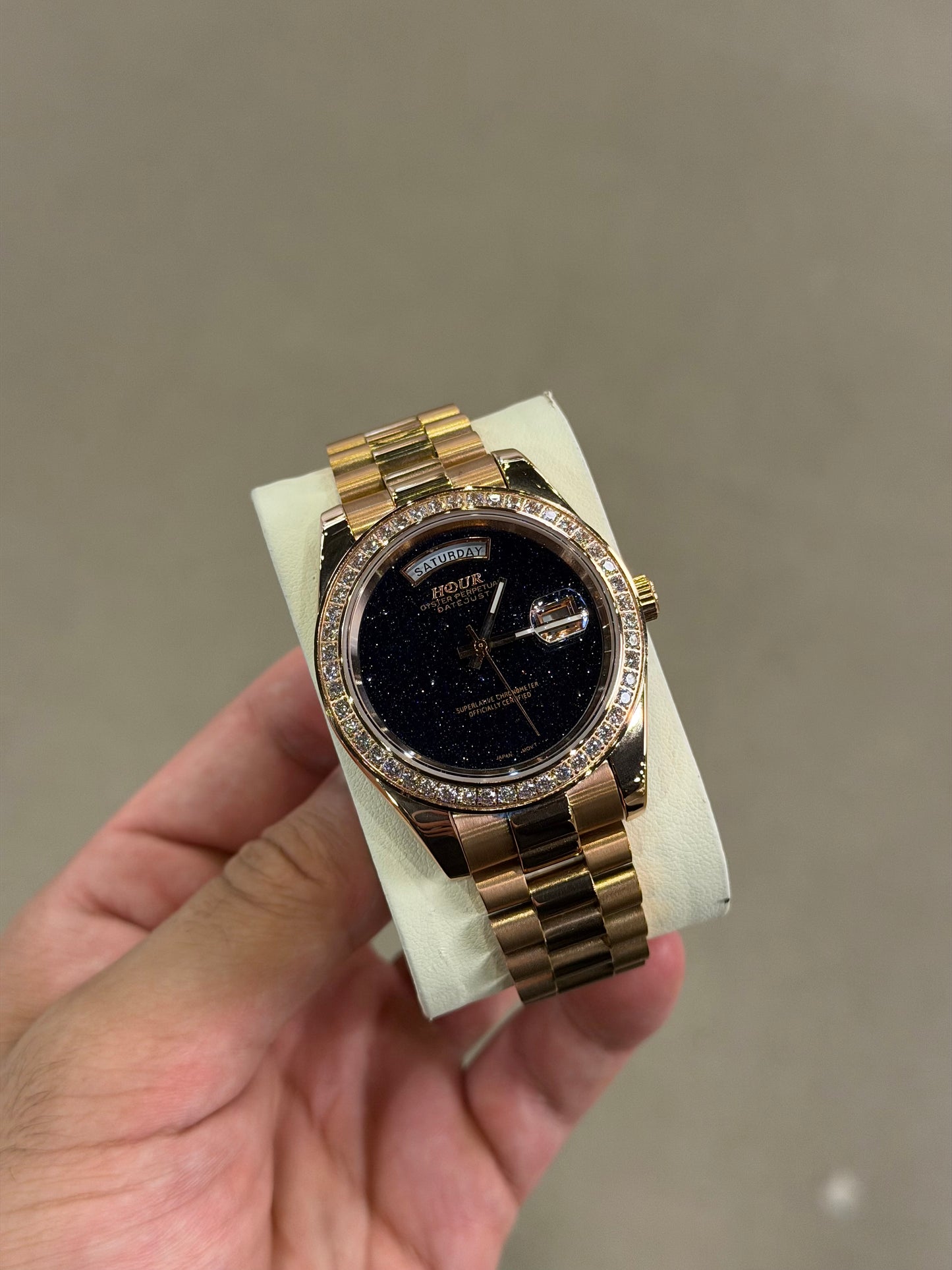 Rose Gold Galaxy Burst