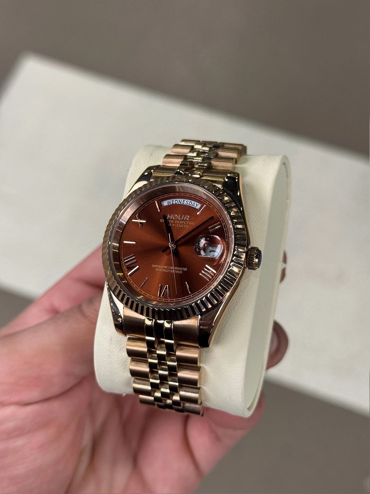 Dark Chocolate Roman Dial