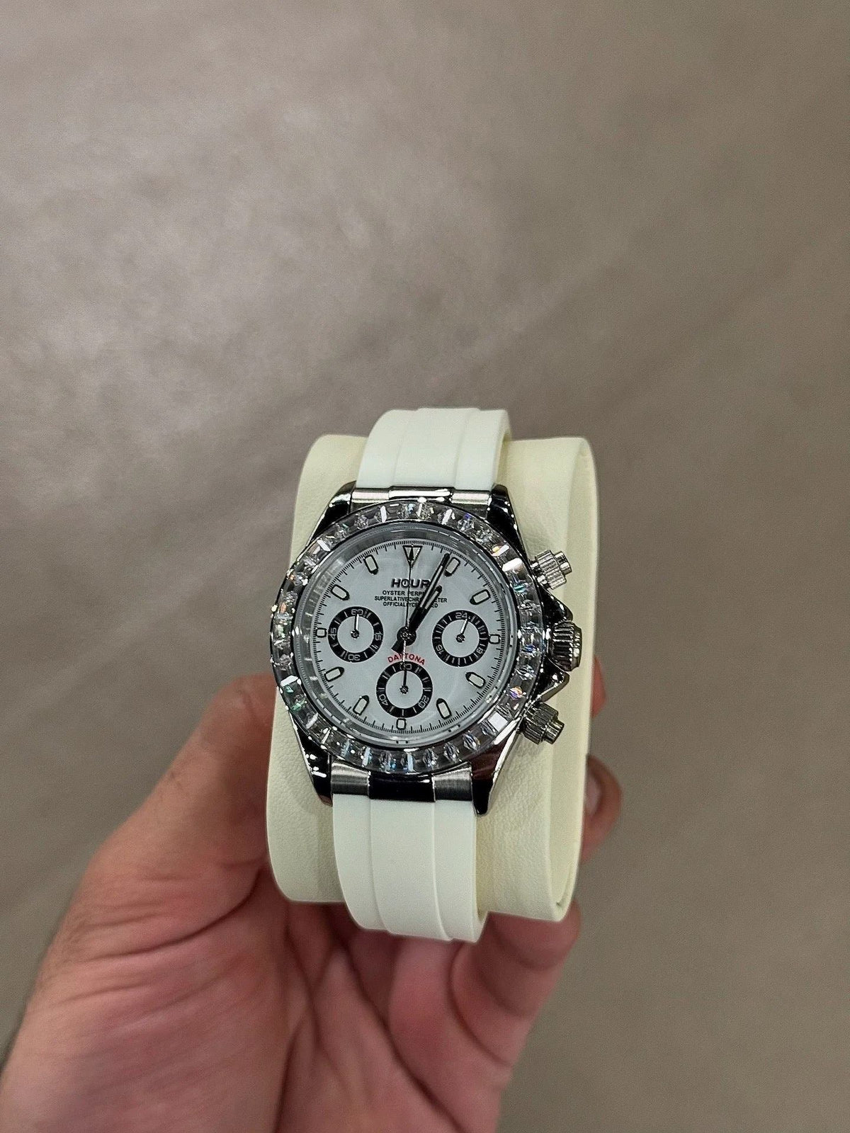 Ice white Racer Dial