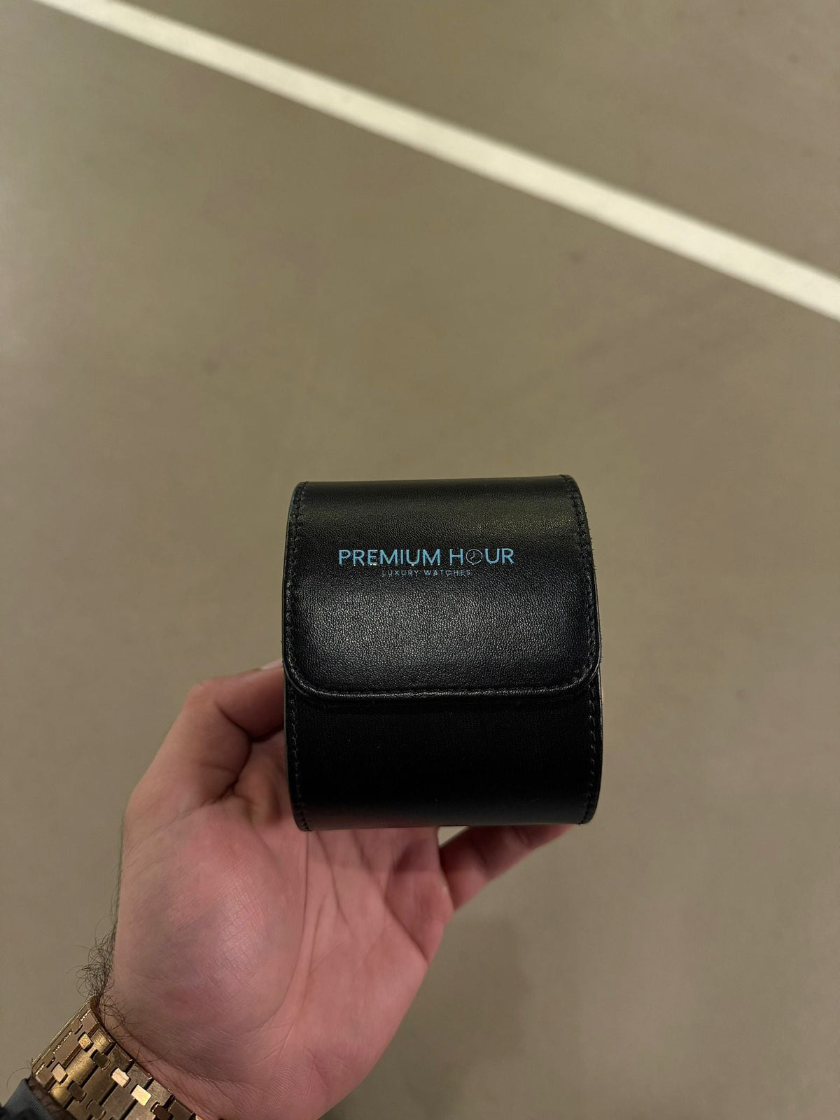 1 Slot Black Leather Box